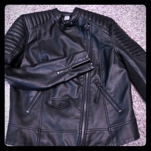NWOT Size 10 H&M moto leather jacket